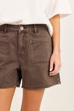 Load image into Gallery viewer, STORIES BE TOLD SIGNIFICANT MOCHA POCKET FRONT SHORTS
