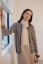 Load image into Gallery viewer, MARLOW COLLAGE KNIT CARDIGAN JAVA STRIPE
