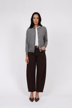 Load image into Gallery viewer, MARLOW COLLAGE KNIT CARDIGAN JAVA STRIPE

