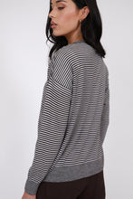 Load image into Gallery viewer, MARLOW COLLAGE KNIT CARDIGAN JAVA STRIPE
