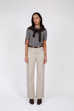 Load image into Gallery viewer, MARLOW COLLAGE KNIT TEE JAVA STRIPE
