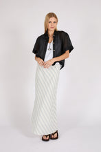 Load image into Gallery viewer, MARLOW COMO LINEN BIAS SKIRT COASTAL STRIPE
