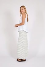 Load image into Gallery viewer, MARLOW COMO LINEN BIAS SKIRT COASTAL STRIPE

