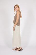 Load image into Gallery viewer, MARLOW COMO LINEN BIAS SKIRT NATURAL
