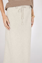 Load image into Gallery viewer, MARLOW COMO LINEN BIAS SKIRT NATURAL
