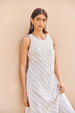Load image into Gallery viewer, MARLOW COMO LINEN DRESS COASTAL STRIPE
