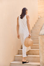 Load image into Gallery viewer, MARLOW COMO LINEN DRESS COASTAL STRIPE
