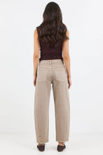 Load image into Gallery viewer, COMING SOON | STORIES BE TOLD IDOLISE TAUPE STRETCH SOFT BARREL JEAN
