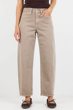 Load image into Gallery viewer, COMING SOON | STORIES BE TOLD IDOLISE TAUPE STRETCH SOFT BARREL JEAN
