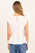 Load image into Gallery viewer, COMING SOON | STORIES BE TOLD CONTEXT IVORY LINEN RELAXED SLEEVELESS TOP
