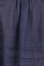Load image into Gallery viewer, IVY + JACK CONTINUANCE NAVY RAMIE HIGH NECK BUTTONED SS TOP
