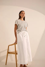 Load image into Gallery viewer, MARLOW CASCADE SKIRT CHALK
