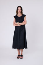 Load image into Gallery viewer, MARLOW COSTA LINEN DRESS BLACK
