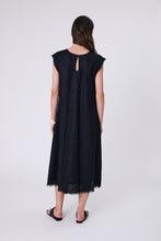 Load image into Gallery viewer, MARLOW COSTA LINEN DRESS BLACK
