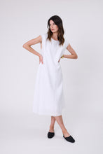 Load image into Gallery viewer, MARLOW COSTA LINEN DRESS WHITE
