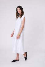 Load image into Gallery viewer, MARLOW COSTA LINEN DRESS WHITE

