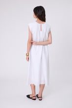 Load image into Gallery viewer, MARLOW COSTA LINEN DRESS WHITE
