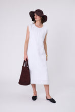 Load image into Gallery viewer, MARLOW COSTA LINEN DRESS WHITE
