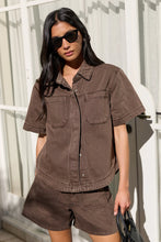 Load image into Gallery viewer, STORIES BE TOLD SIGNIFICANT MOCHA POCKET FRONT SHORTS
