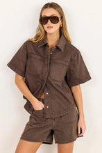 Load image into Gallery viewer, STORIES BE TOLD SIGNIFICANT MOCHA POCKET FRONT SHORTS
