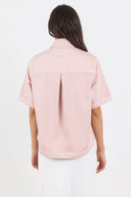 Load image into Gallery viewer, STORIES BE TOLD CRUCIAL PALE PINK DENIM SHORT SLEEVE SHACKET
