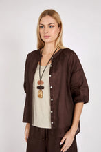 Load image into Gallery viewer, MARLOW CABANA BLOUSE CHOC
