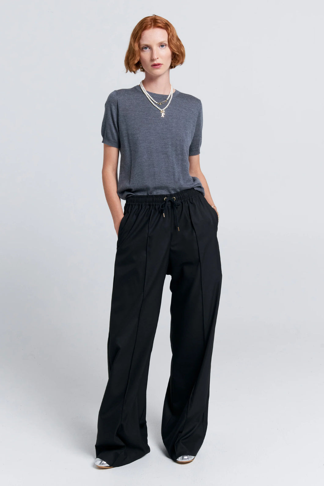 KAREN WALKER FRONTIER TROUSERS BLACK