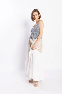 LOUGHLIN DESCENT DRESS NAVY/NATURAL/WHITE