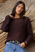Load image into Gallery viewer, RE:UNION DAWN DARK CHOCOLATE CROCHET KNIT JUMPER
