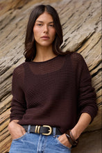 Load image into Gallery viewer, RE:UNION DAWN DARK CHOCOLATE CROCHET KNIT JUMPER
