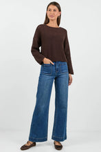Load image into Gallery viewer, RE:UNION DAWN DARK CHOCOLATE CROCHET KNIT JUMPER
