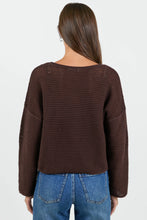 Load image into Gallery viewer, RE:UNION DAWN DARK CHOCOLATE CROCHET KNIT JUMPER
