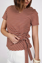 Load image into Gallery viewer, MARLOW DELTA TIE TOP SPICE/WHITE
