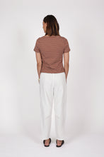 Load image into Gallery viewer, MARLOW DELTA TIE TOP SPICE/WHITE

