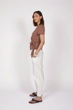 Load image into Gallery viewer, MARLOW DELTA TIE TOP SPICE/WHITE
