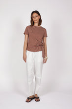Load image into Gallery viewer, MARLOW DELTA TIE TOP SPICE/WHITE
