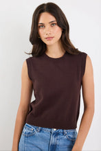 Load image into Gallery viewer, AMONG THE BRAVE DISTANCE CHOCOLATE CREWNECK KNIT VEST

