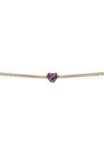 Load image into Gallery viewer, STOLEN GIRLFRIENDS CLUB GOLD LOVE CLAW BRACELET AMETHYST
