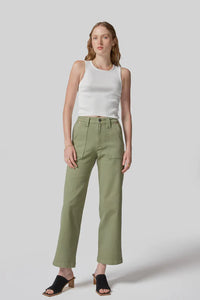 DRICOPER MARFA TROUSER OIL GREEN