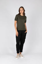 Load image into Gallery viewer, MARLOW MERINO KNIT TEE KHAKI
