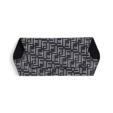 Load image into Gallery viewer, FOX &amp; LEO GLASSES CASE VEGAN LEATHER PRINT NAVY
