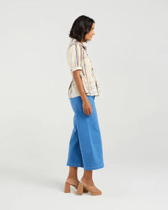 ET ALIA RUBY BLOUSE SUNSET PLAID