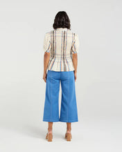 Load image into Gallery viewer, ET ALIA RUBY BLOUSE SUNSET PLAID
