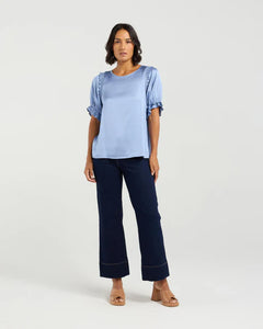 ET ALIA FLORENCE TOP CORNFLOWER