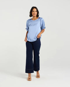 ET ALIA FLORENCE TOP CORNFLOWER