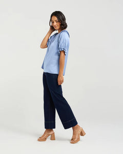 ET ALIA FLORENCE TOP CORNFLOWER