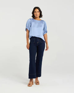 ET ALIA FLORENCE TOP CORNFLOWER