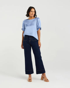ET ALIA FLORENCE TOP CORNFLOWER