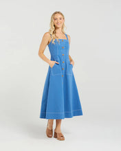 Load image into Gallery viewer, ET ALIA AVA DRESS FRENCH INDIGO
