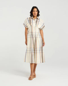 ET ALIA AUDREY DRESS SUNSET PLAID